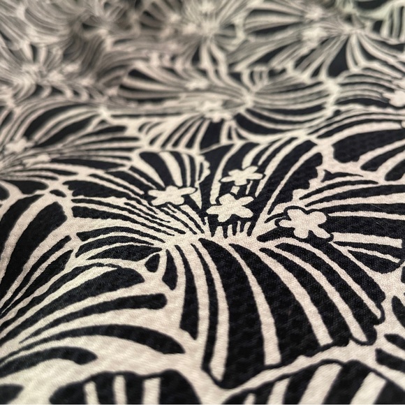 NWT Brooks Brothers Floral B/W Sheath A-Line Dress sz 10 - Picture 10 of 11